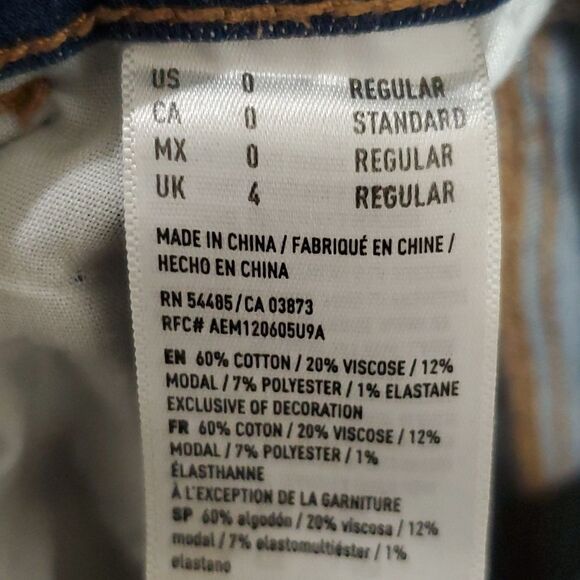 AMERICAN Eagle distressed super stretch X high rise jegging - Picture 8 of 8